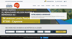 Desktop Screenshot of oceanicimmobilier-guyane.fr