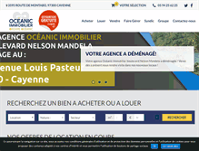 Tablet Screenshot of oceanicimmobilier-guyane.fr